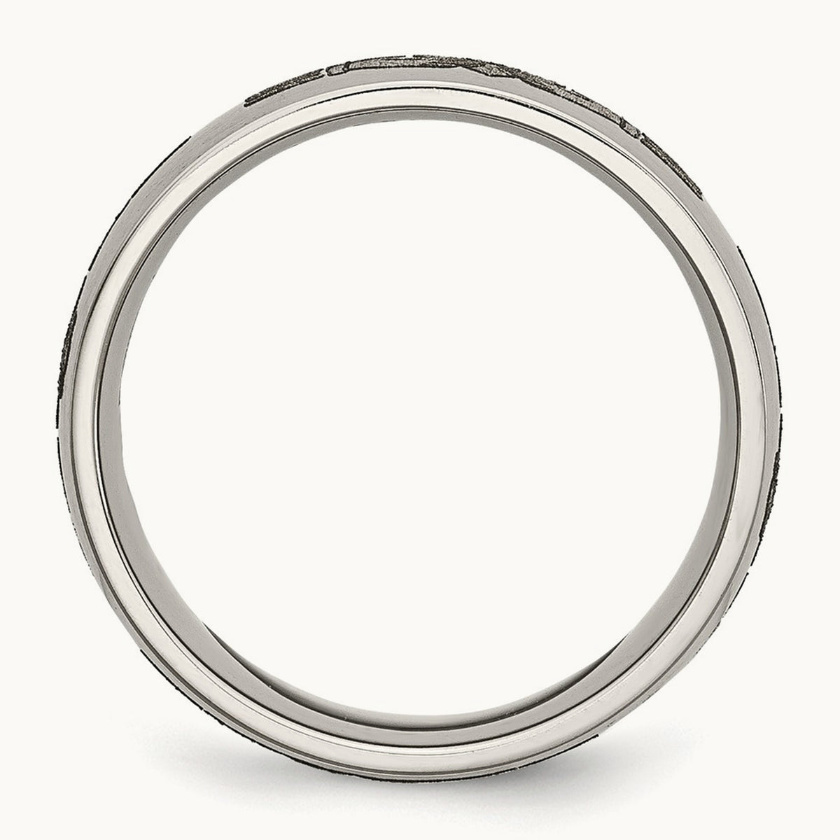 Brushed Claddagh Laser Design Band — photo set