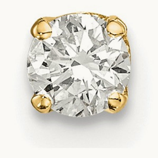 Single Stud Diamond Earring, 14K