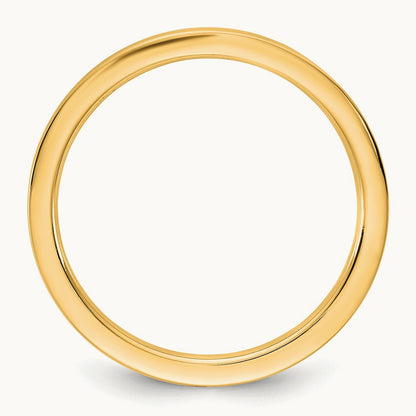 Standard Flat Comfort Fit Band, 1.5mm, 10K Yellow Gold