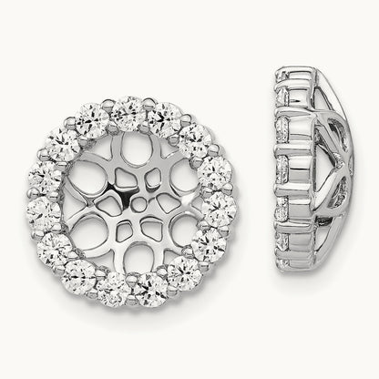 Diamond Earring Jackets, 14K White Gold