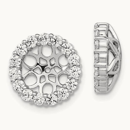 Diamond Earring Jackets, 14K White Gold