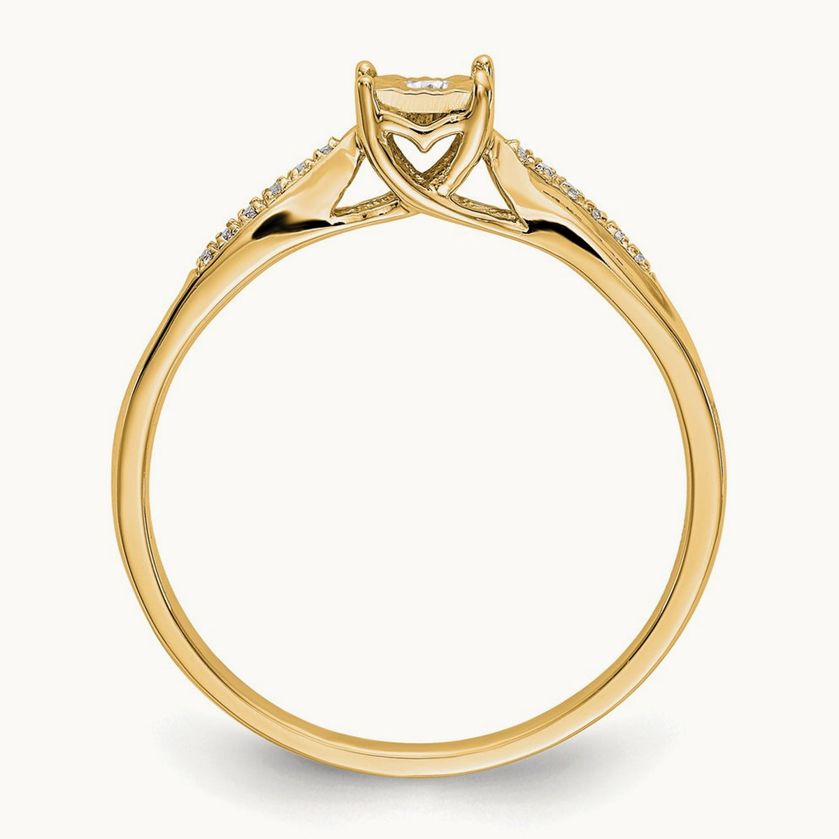 Complete Diamond Engagement Ring — 10K Yellow Gold