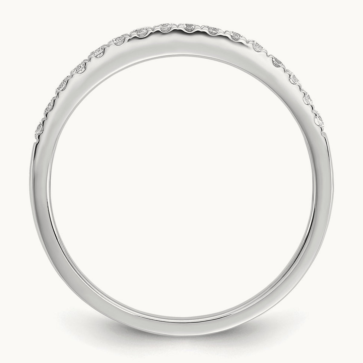 Wedding Band, 0.15-0.25 ct tw Lab-Grown Diamond — 1/4 ct, 14K White Gold, 7