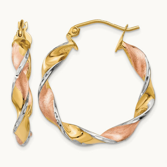 & Twisted Hoop Earrings — photo set
