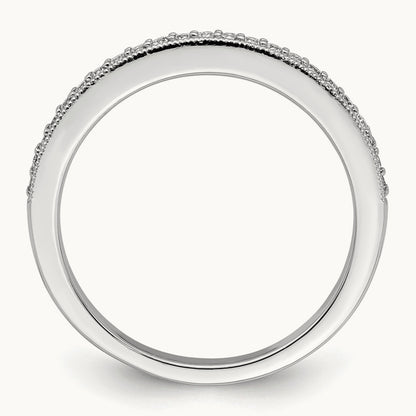Diamond Complete Wedding Band, 14K White Gold