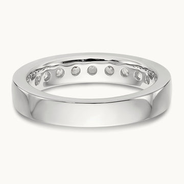 9- Stone Ladies Band Mounting, 2.7mm, 14K White Gold