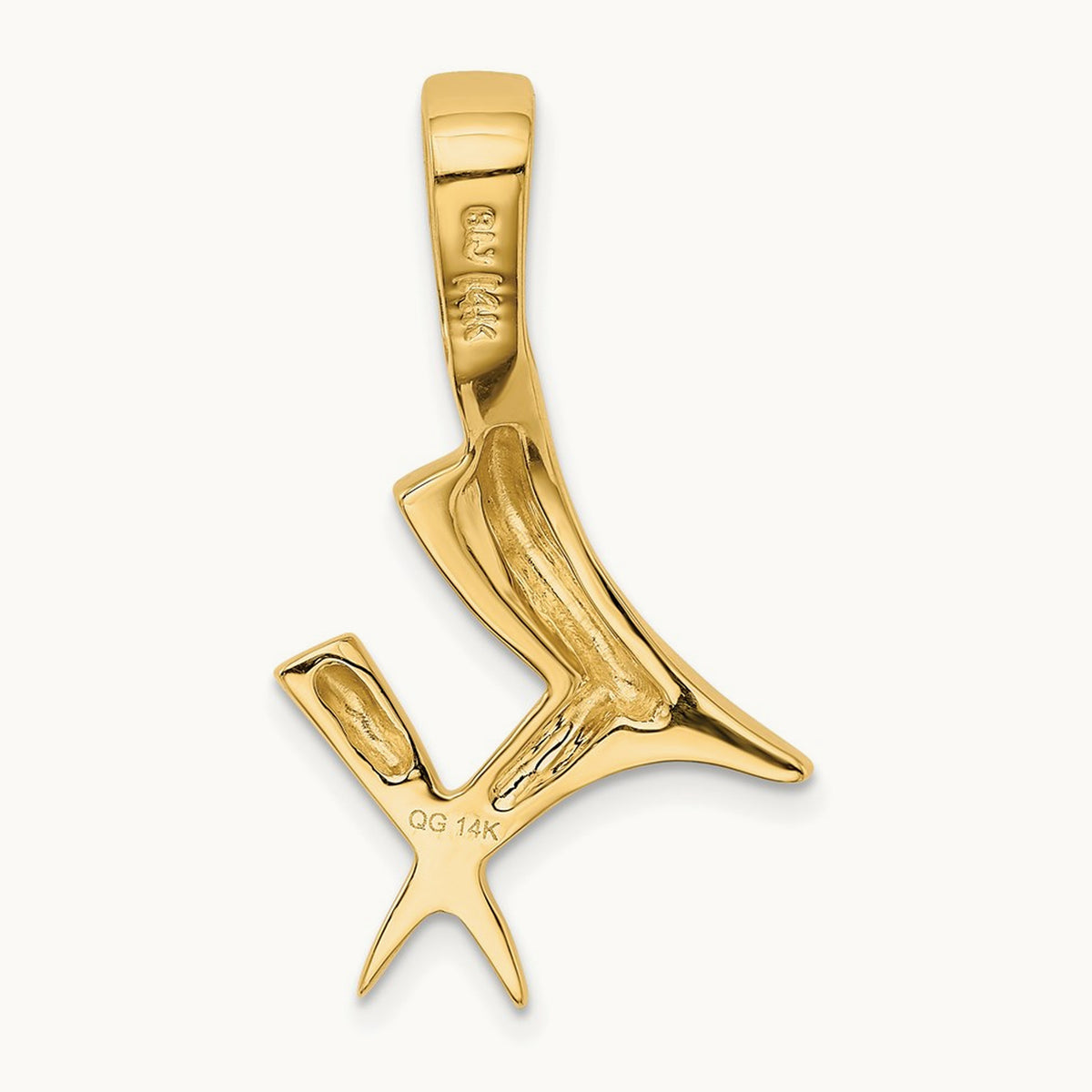 Fancy Polished Slide, 14K