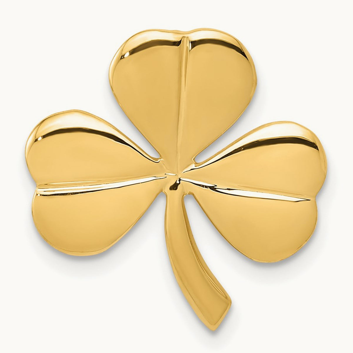 Shamrock Chain Slide, 14K