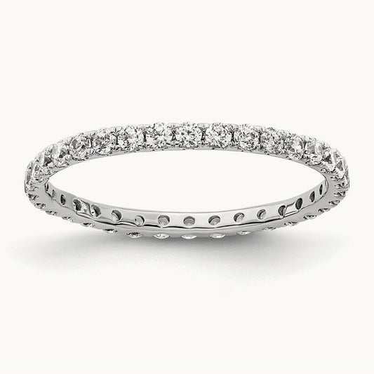 True Origin 14kw 1/2 ct Lab Grown Dia. VS+ F+ Comp. Eternity Band