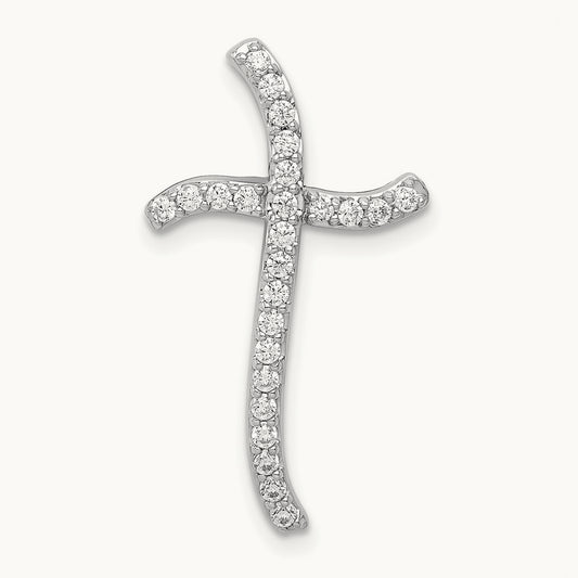1/4ct. Diamond Cross Chain Slide — photo set