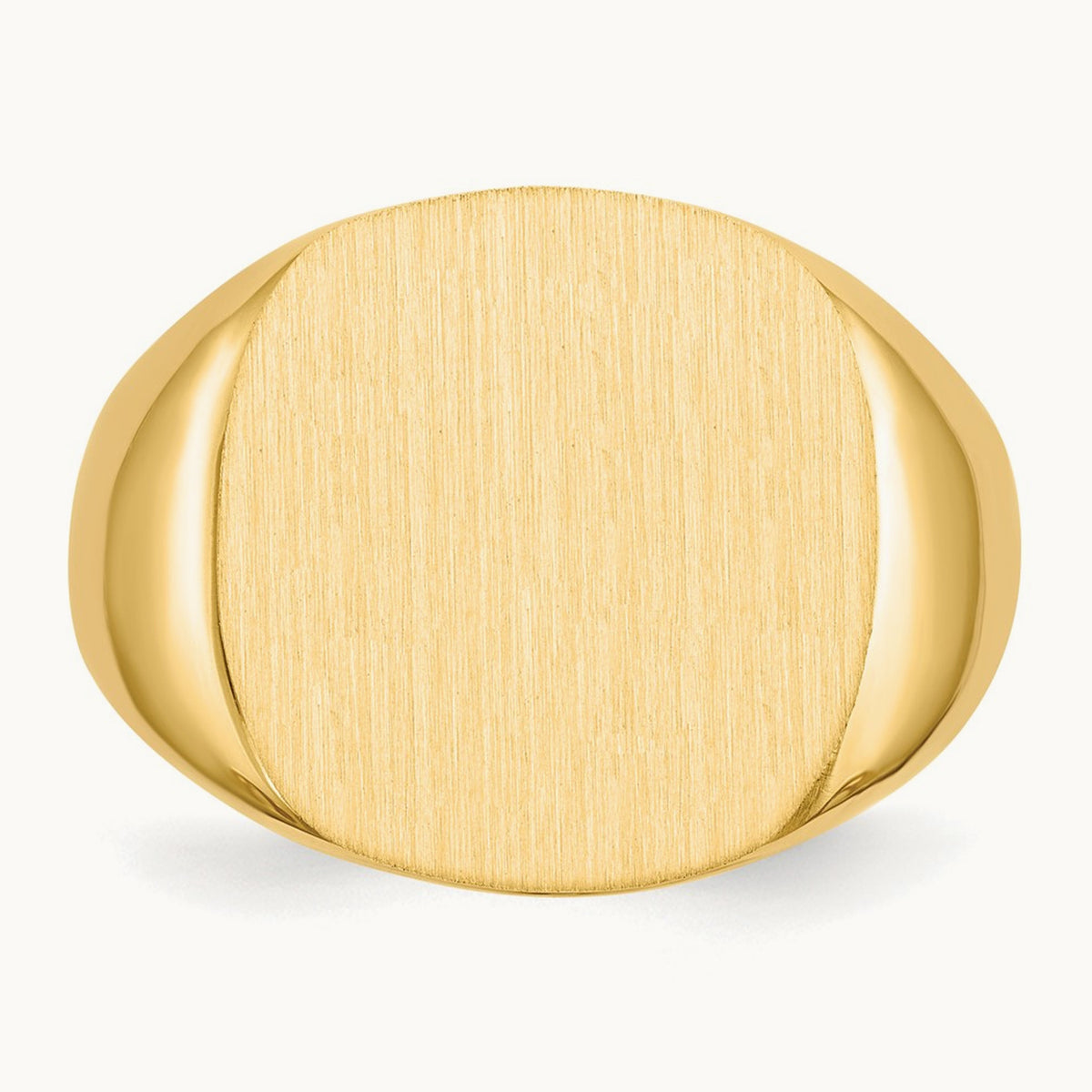 Open Back Mens Signet Ring — photo set