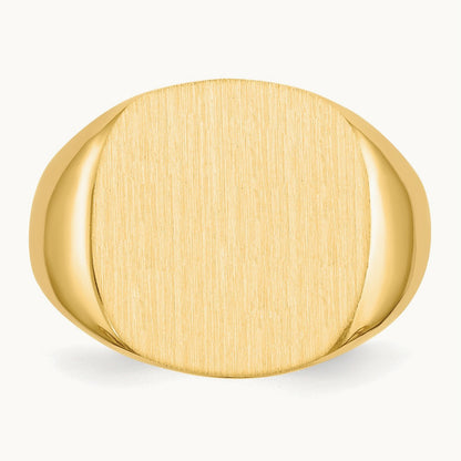 Open Back Mens Signet Ring — photo set