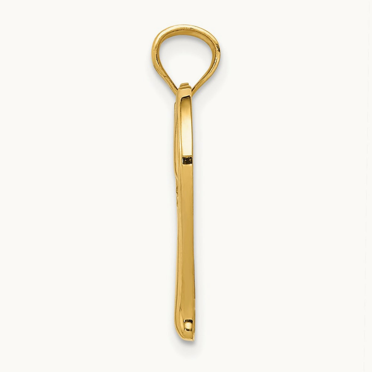 Polished MOM in Heart w/Infinity Symbol Pendant, 14K