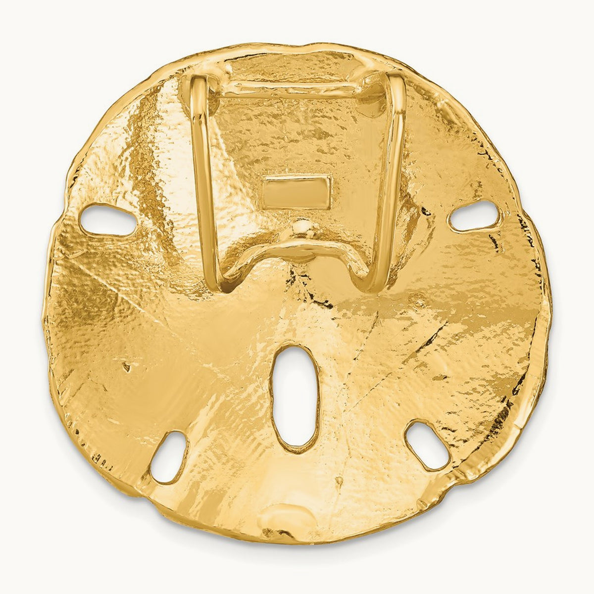 Fits Up To and 10mm Medium Sand Dollar Slide, 8mm, 14K