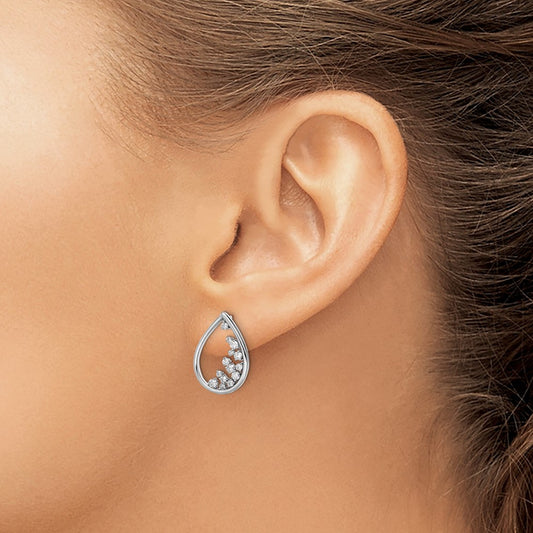 Polished Teardrop Post Earrings — photo set