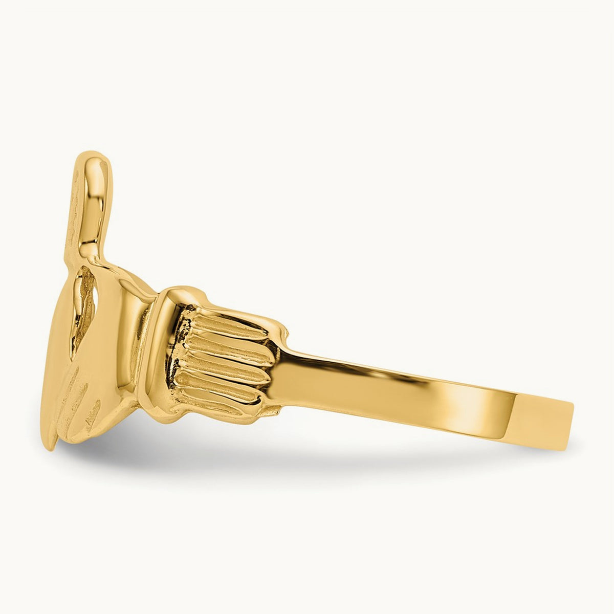 Men's Claddagh Ring, 14K