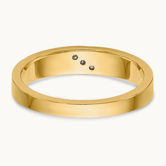 AA Quality Trio Ladies Complete Wedding Band, 14K