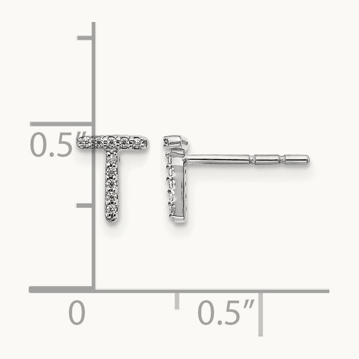 Diamond Earrings — 7mm, T