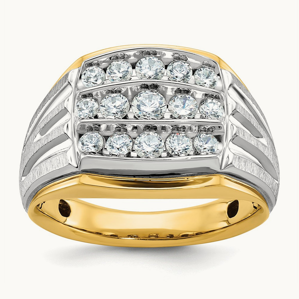 Men's Cluster Ring, 1.00 ct tw Lab-Grown Diamond