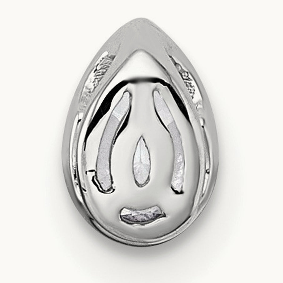 Pear Bezel Chain Slide, 0.25-3.00 ct tw Lab-Grown Diamond — 1/4 ct, VS (Best), 14K White Gold