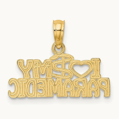 I HEART MY PARAMEDIC Charm, 14K
