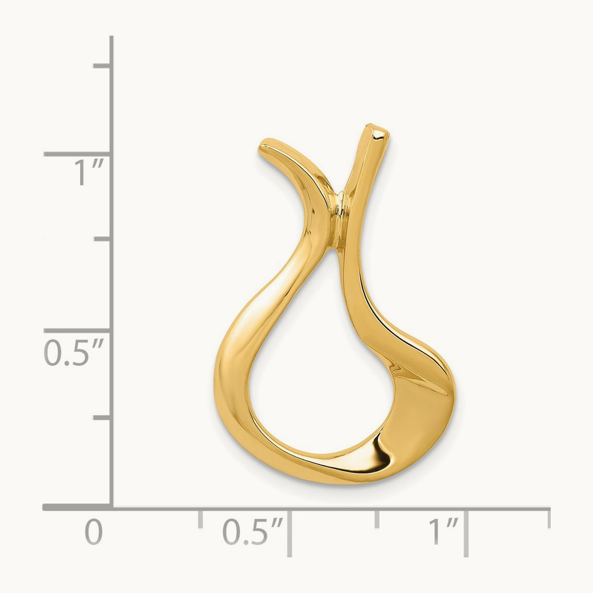 Polished Slide, 14K