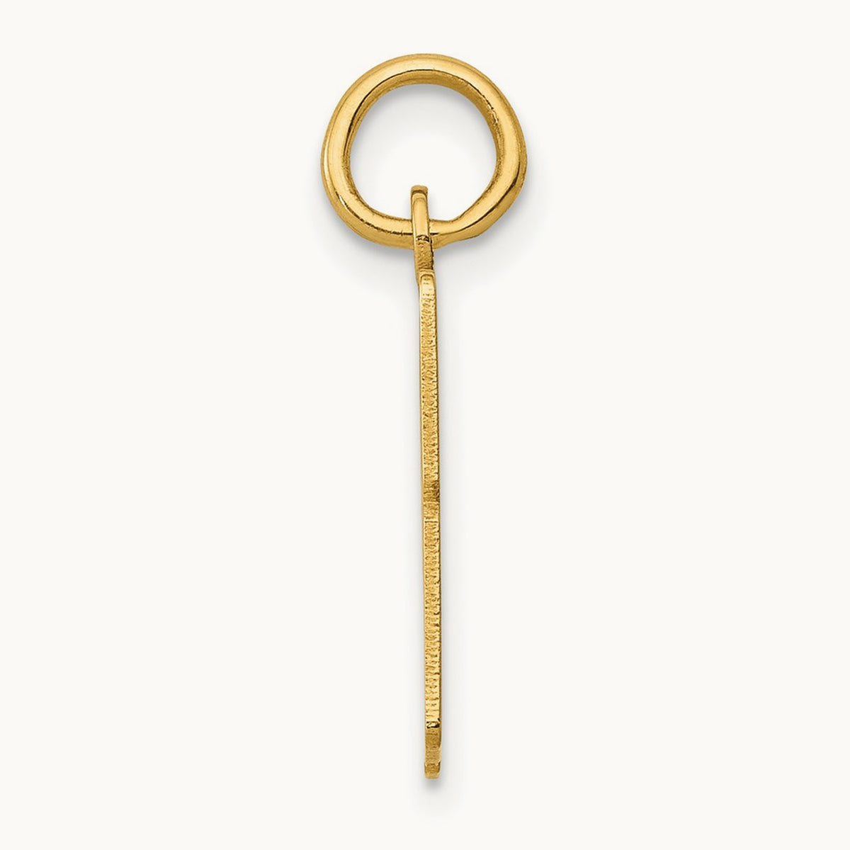 Small Elongated Number 43 Charm, 14K