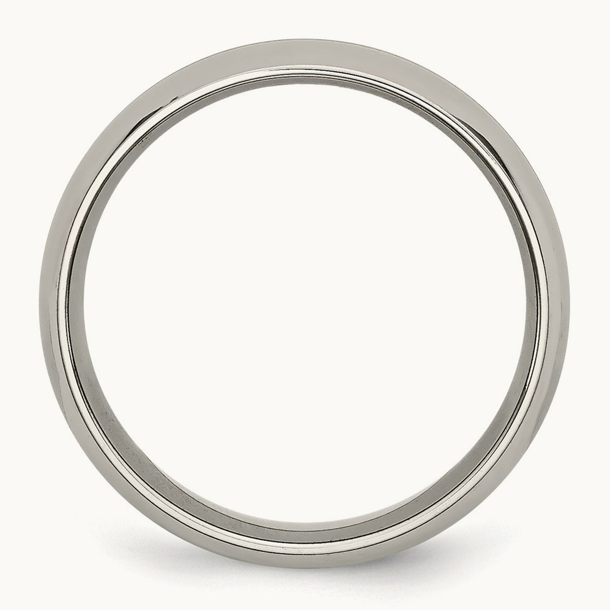 Polished Yellow IP-plated Grooved Band — photo set (2)
