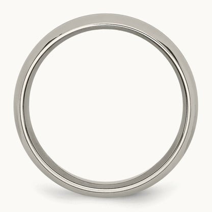 Polished Yellow IP-plated Grooved Band — photo set