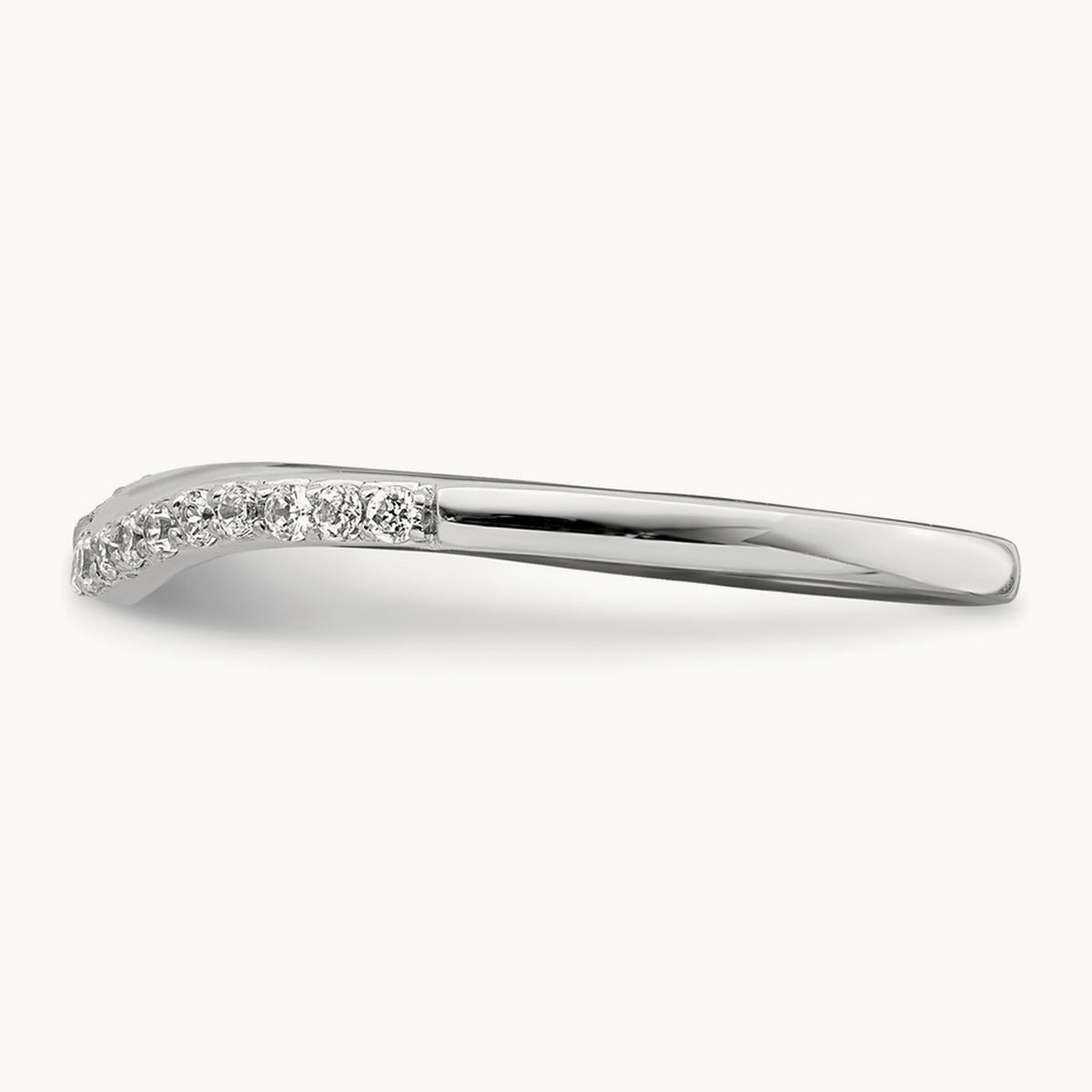Contoured Diamond Band — photo set
