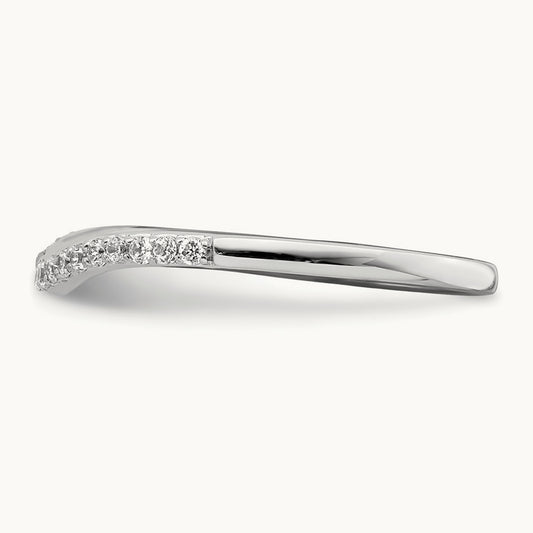 Contoured Diamond Band — photo set