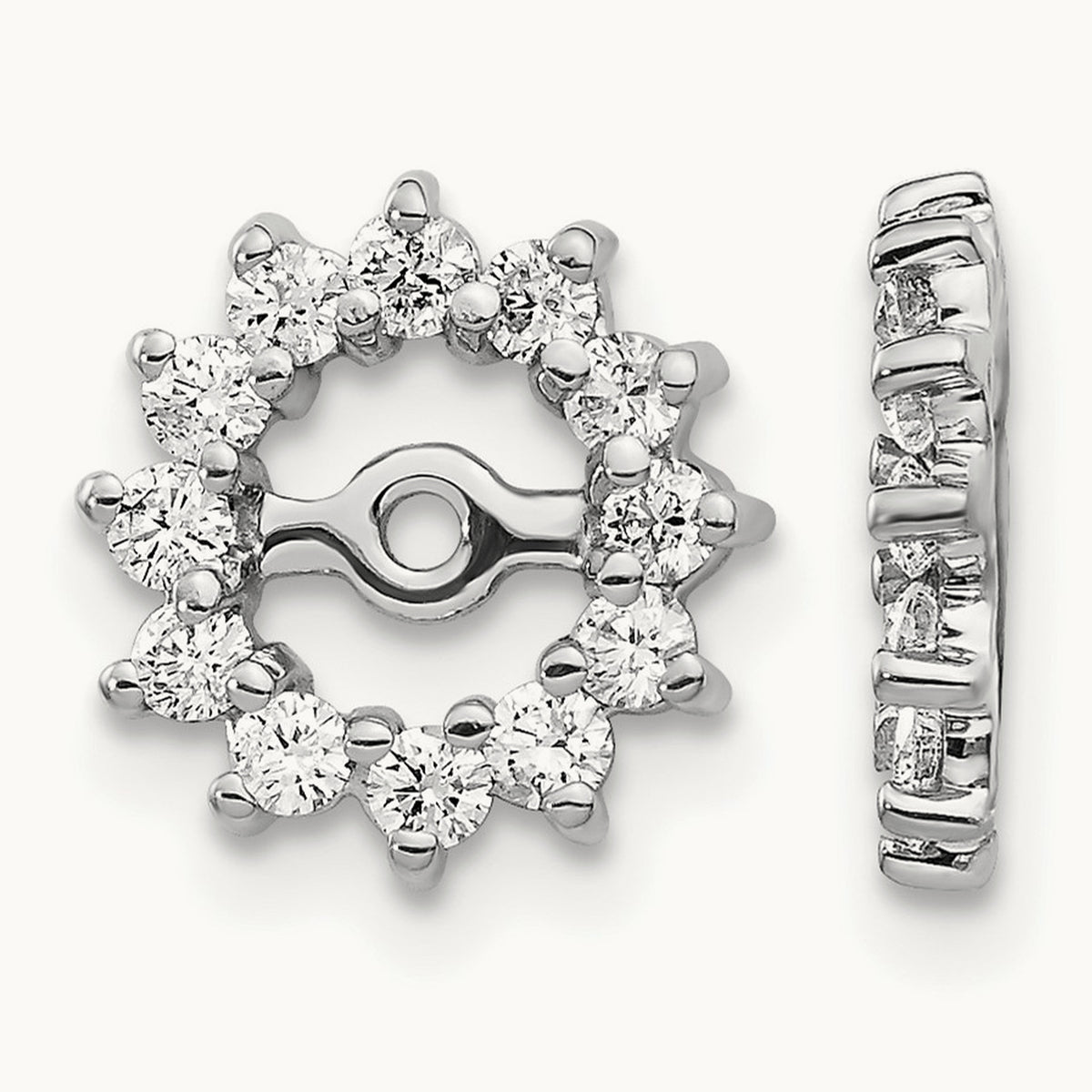 Earring Jacket, 0.50 ct tw Lab-Grown Diamond