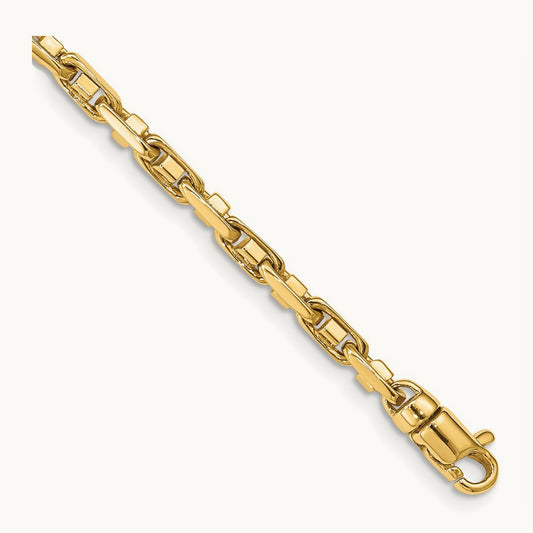 Polished Fancy Link Chain, 3.8mm, 14K