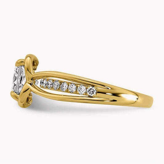 Princess Ring, 1.75-3.00 ct tw Lab-Grown Diamond