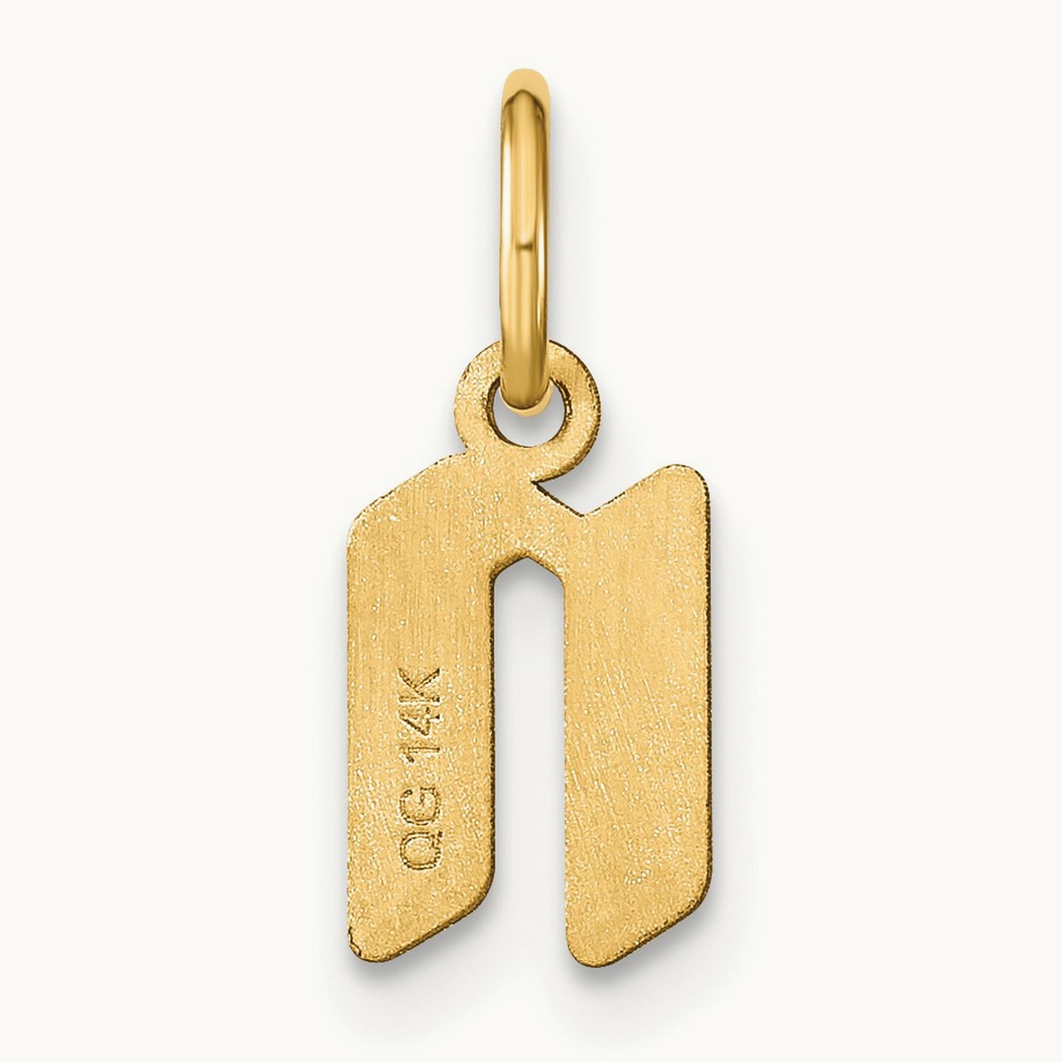 Lowercase Initial Pendant — N