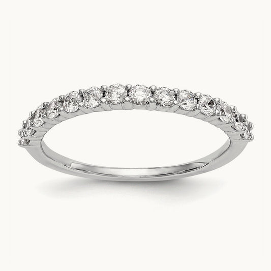 Diamond Wedding Band, 14K White Gold