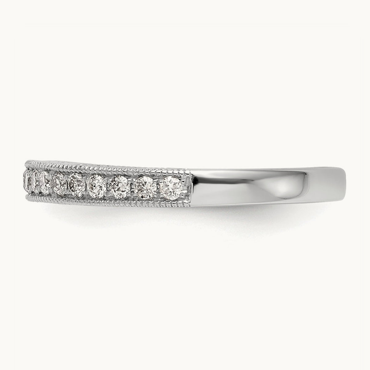 Diamond Wedding Band, 14K White Gold