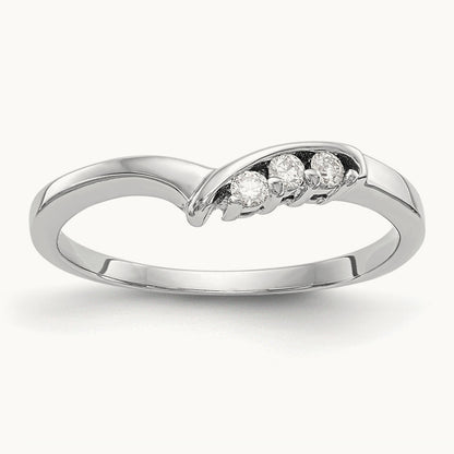 Diamond Wedding Band, 14K White Gold