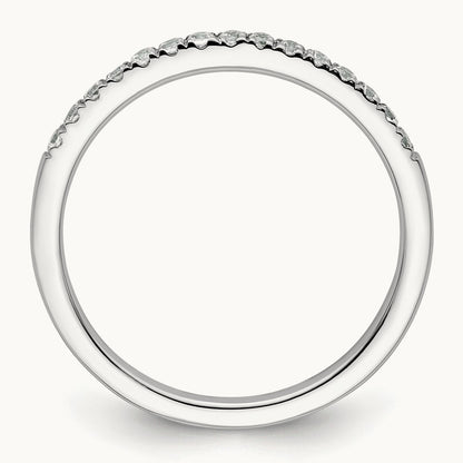 Diamond Wedding Band, 14K White Gold