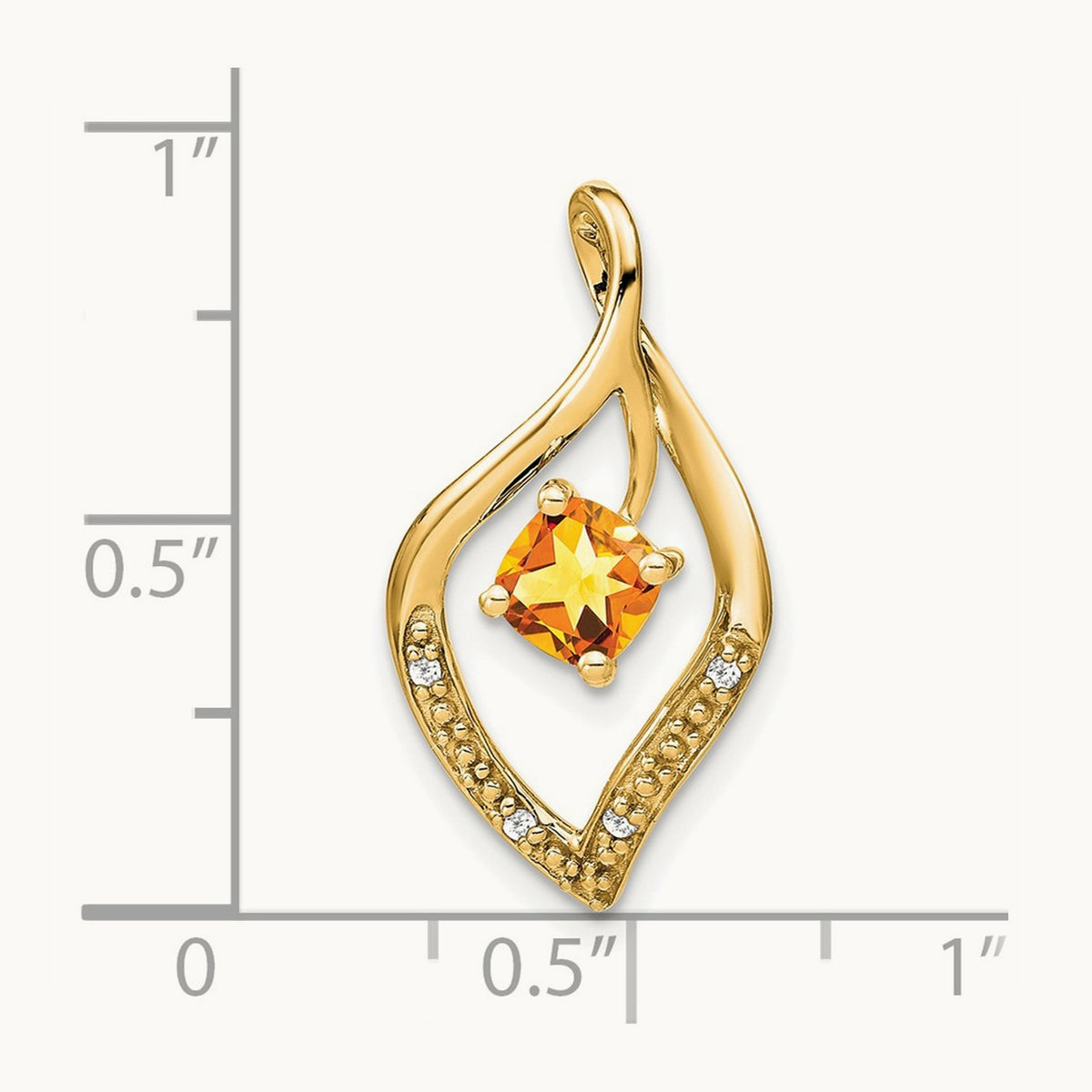 Citrine and Diamond Pendant — photo set