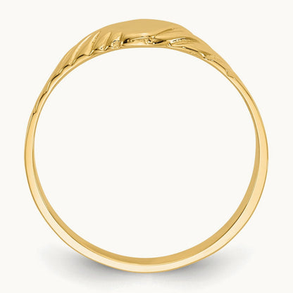 Child's Fancy Signet Ring, 14K
