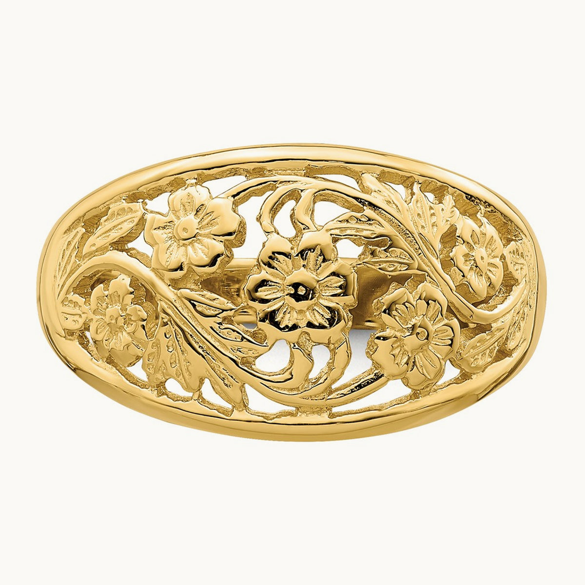 Floral Dome Ring, 14K