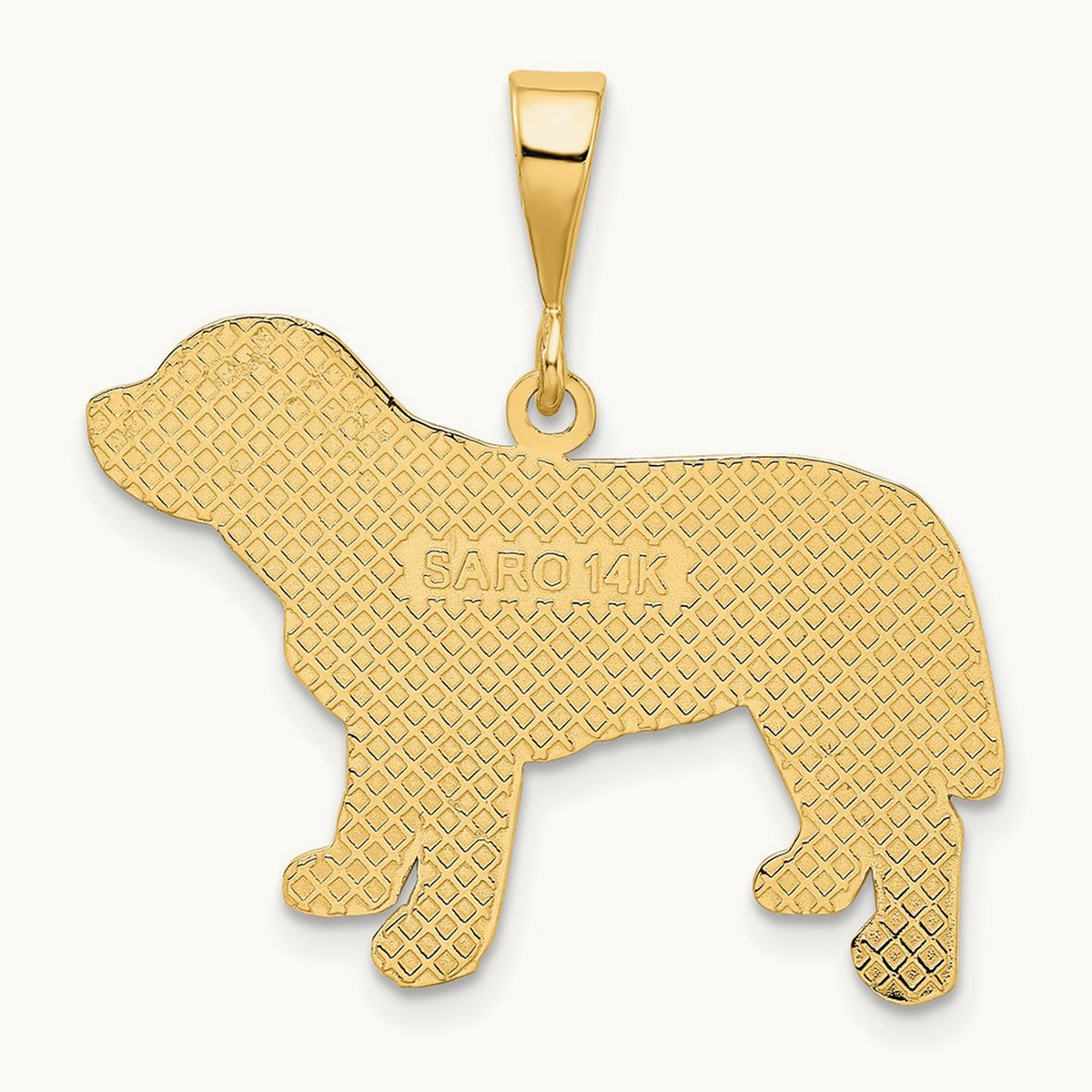 Labrador Dog Pendant, 14K
