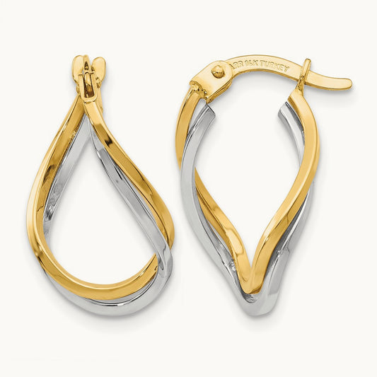 Twisted Hoop Earrings — photo set