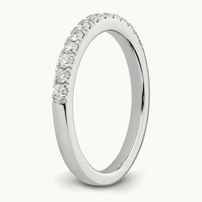 Diamond Wedding Band, 14K White Gold