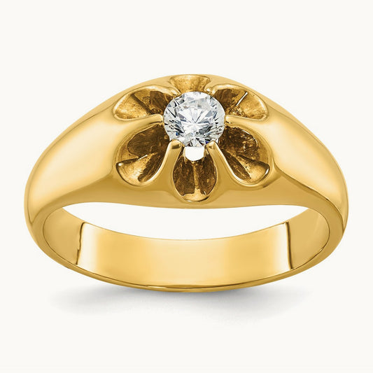 IBGoodman Men's Diamond Complete Ring, 14K