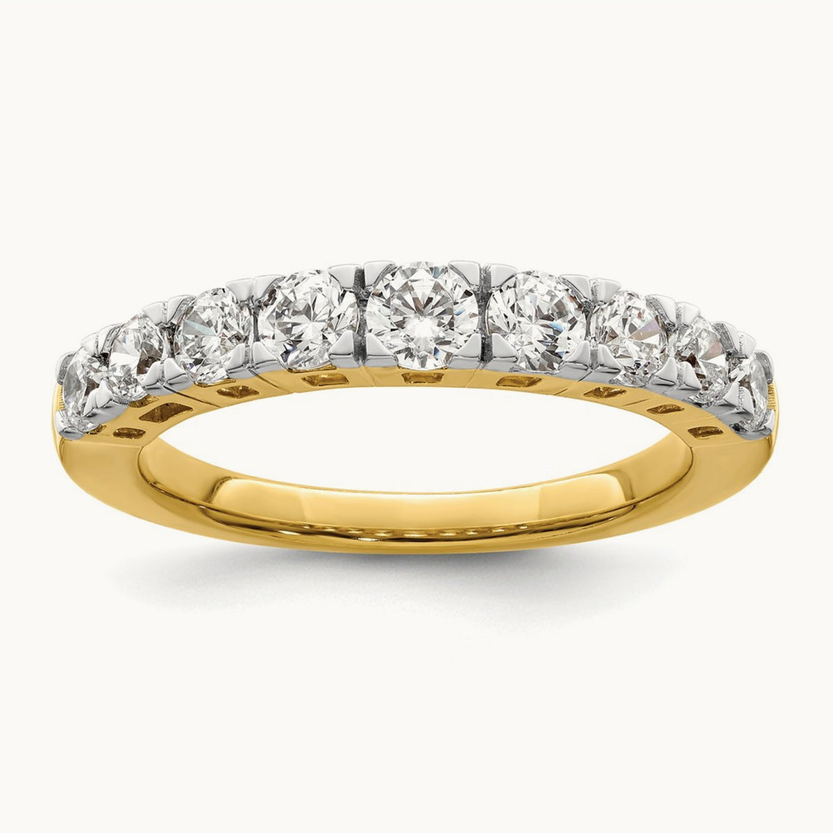 9 Stone Band, 1.00 ct tw Lab-Grown Diamond