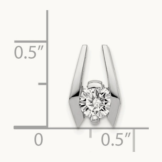 Diamond Slide — 14K White Gold