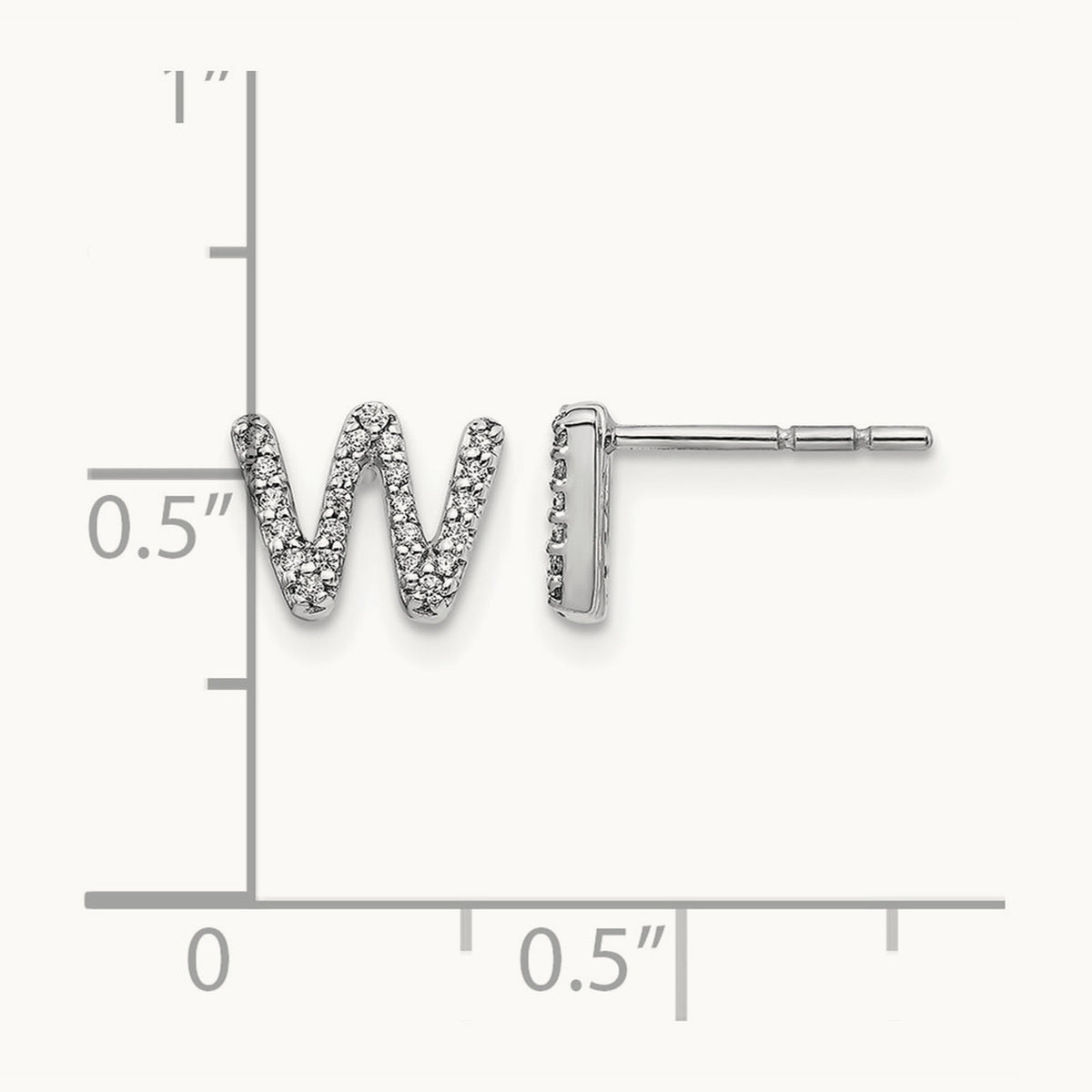 Diamond Earrings — 7mm, W