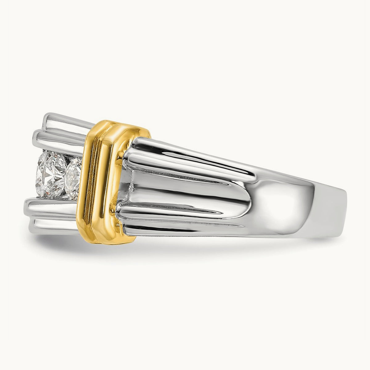 5 Stone Men's Ring, 1.00 ct tw Lab-Grown Diamond